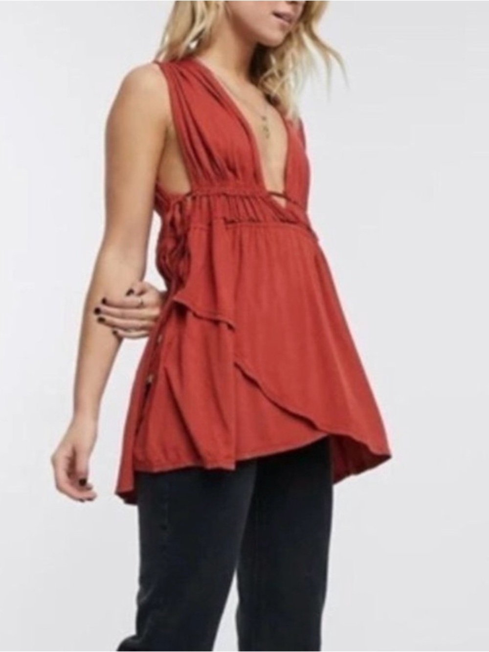 NWT Free People Aries Plunge Tank